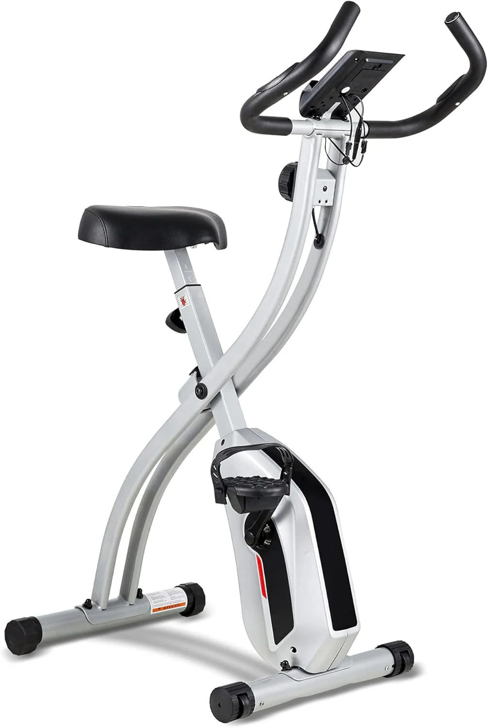 Folding Stationary Exercise Bike with LCD Monitor K7652