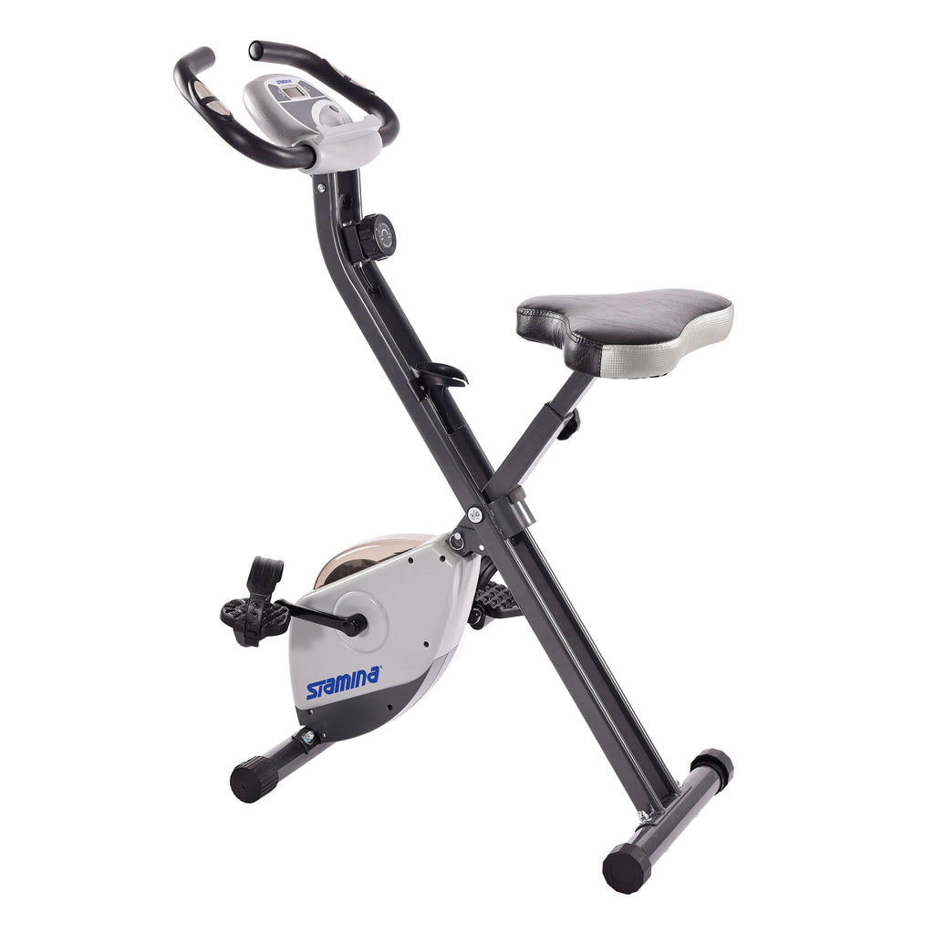 Folding Upright Exercise Bike with Padded Seat W1233