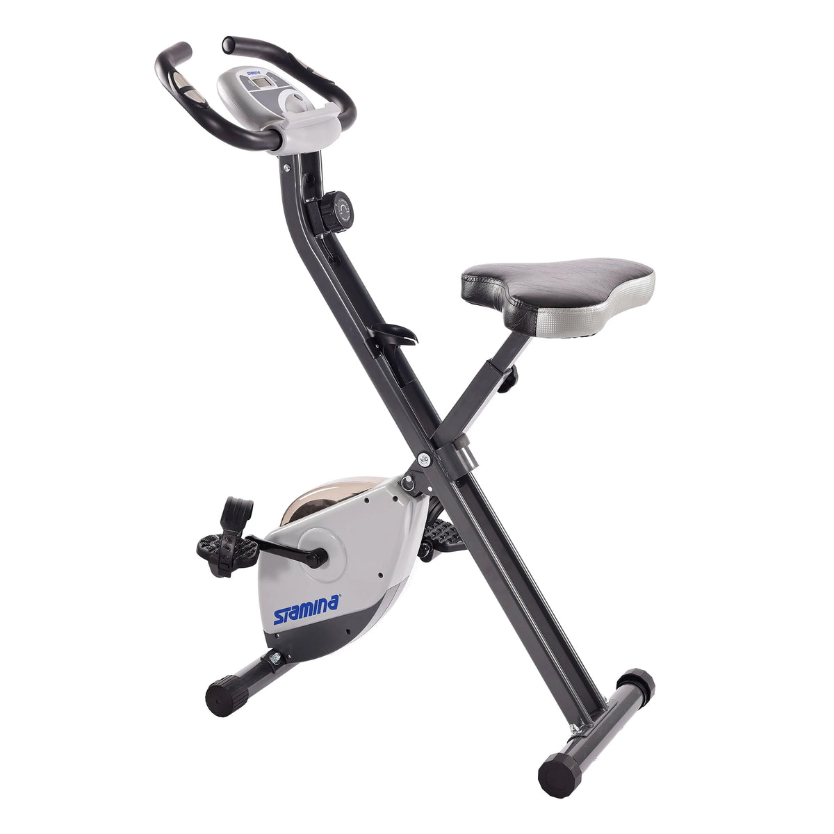 Folding Upright Exercise Bike with Padded Seat W1233