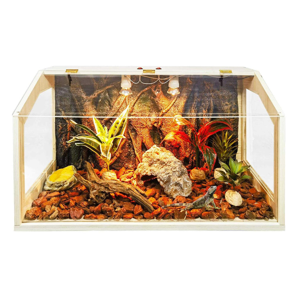 68 Gallon Reptile Terrarium Tank with Roof Door L9949