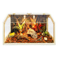 68 Gallon Reptile Terrarium Tank with Roof Door L9949