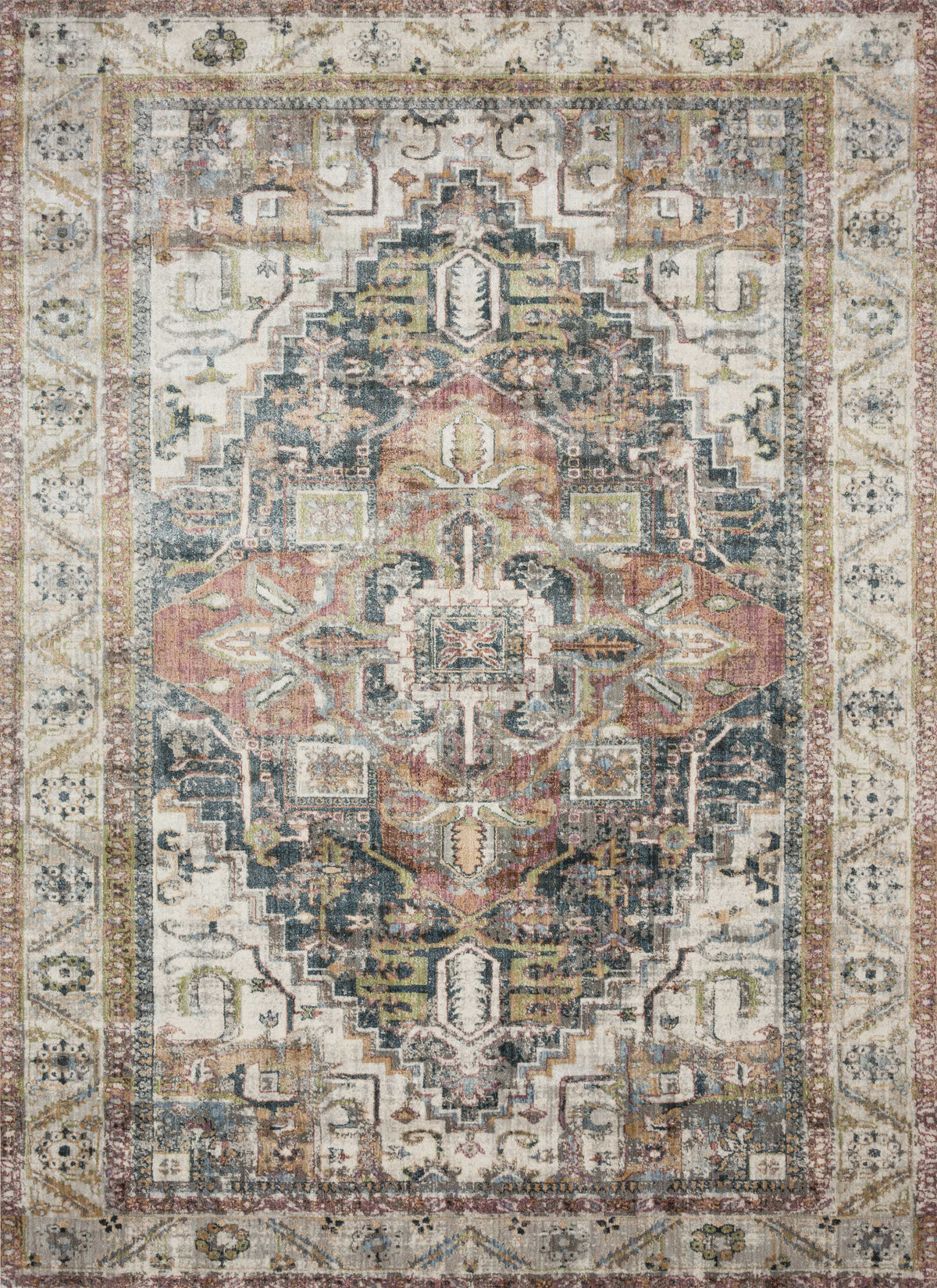 Ivory Multi 9'6 x 13' Rug D330416