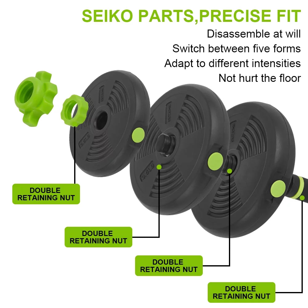 4-in-1 Adjustable Dumbbell, Barbell, and Kettlebell Set N6400