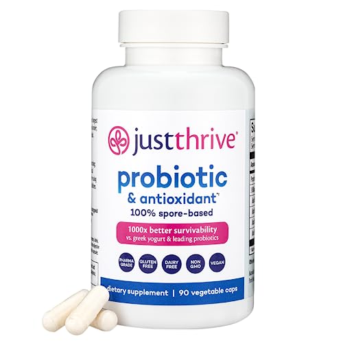Spore-Based Probiotic & Antioxidant Supplement, Gluten Free, 90 Caps F46598