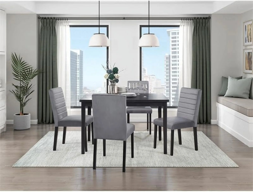 Black Wood Dining Table L30558