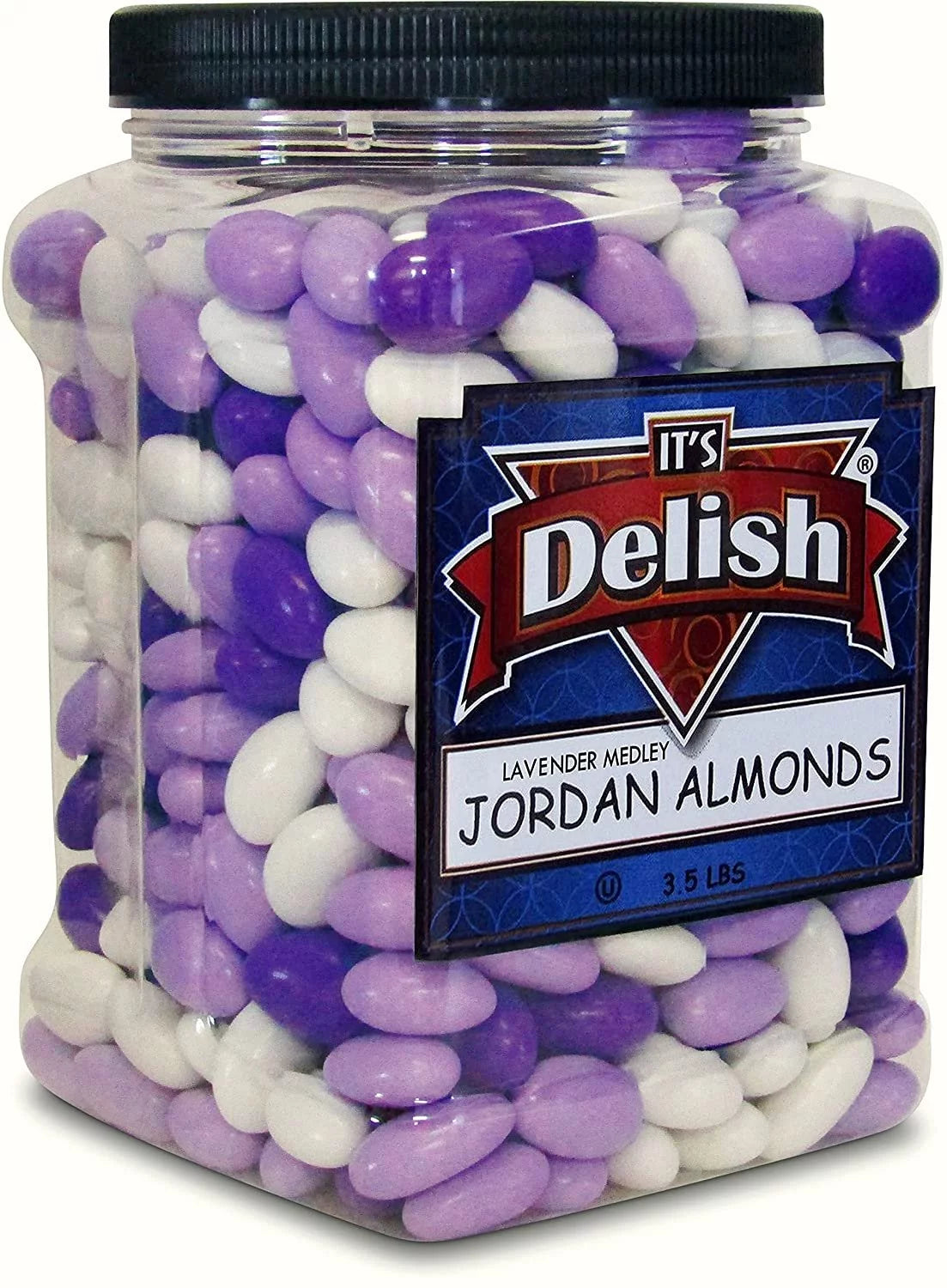 Lavender Purple & White Jordan Almonds 3.5 LBS Vegan & Kosher Q8383