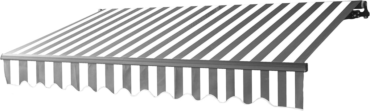Black Retractable Patio Awning 10 x 8 Feet S10672