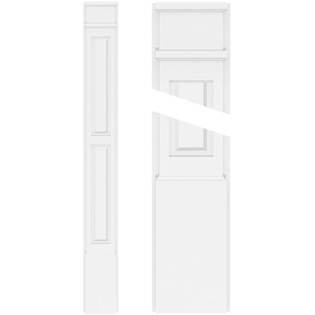 PVC Pilaster with Decorative Capital & Base C268643