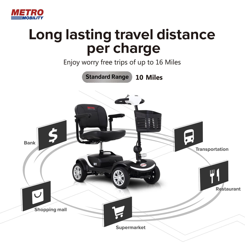 300W Motor Compact Mobility Scooter with Headlights Q285