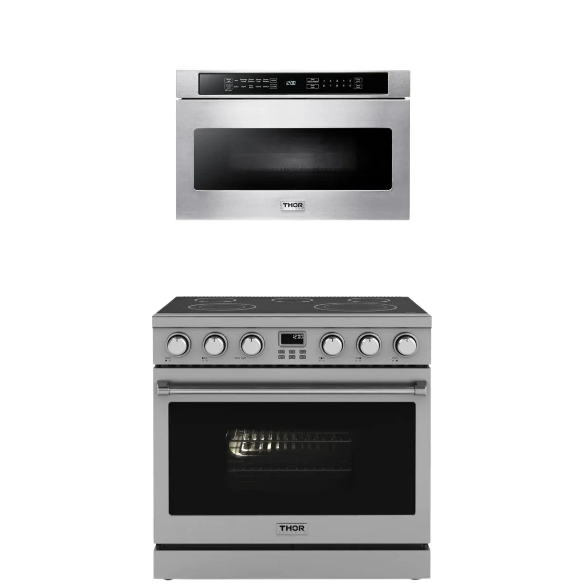 36 Electric Range and Microwave T754