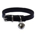 Leather Adjustable Pet Collar with Bell U6890
