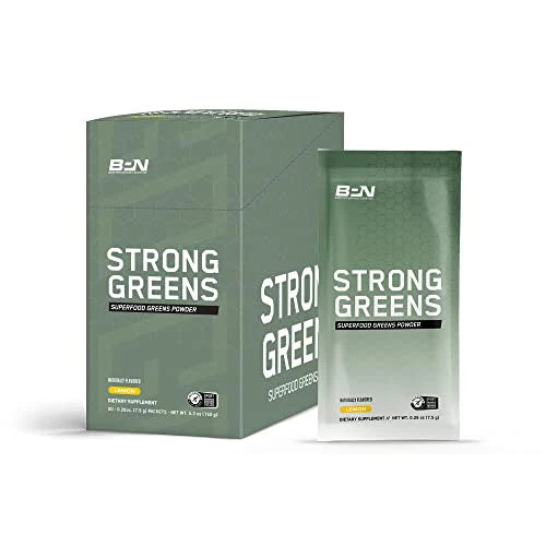 Lemon Superfood Greens Powder Drink Mix Packets J972147