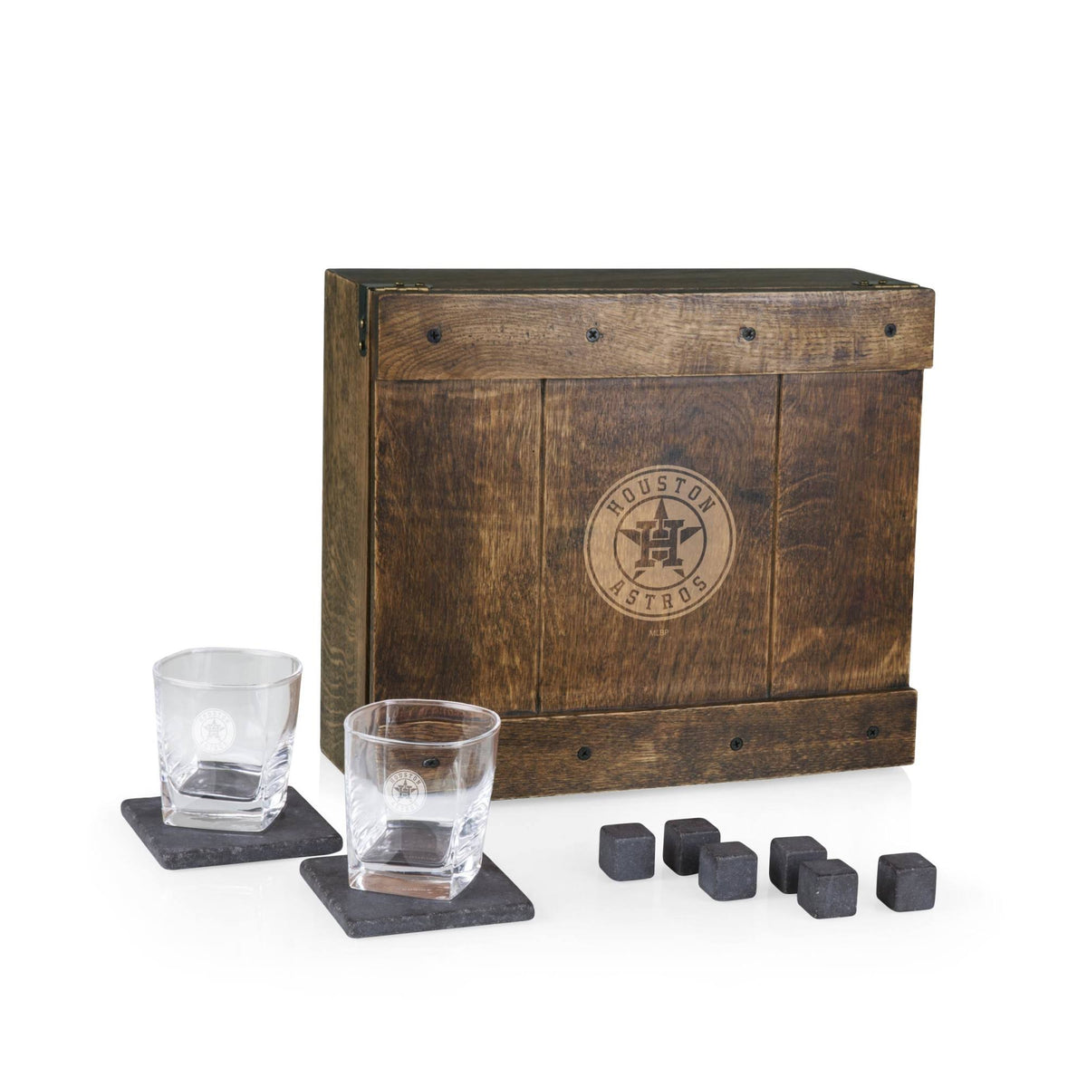 Oak Whiskey Box Gift Set Q400