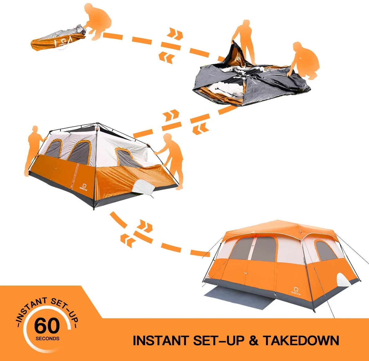 10 Person Waterproof Camping Tent M609
