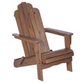 Dark Brown Acacia Adirondack Chair I9589