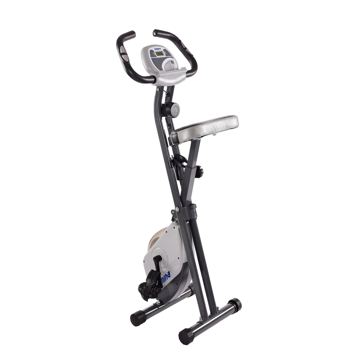 Folding Upright Exercise Bike with Padded Seat W1233