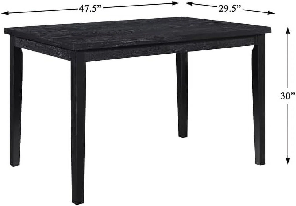 Black Wood Dining Table L30558