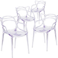 Clear Chairs Set of 4 U285