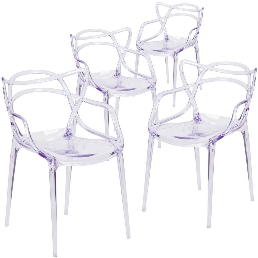 Clear Chairs Set of 4 U285