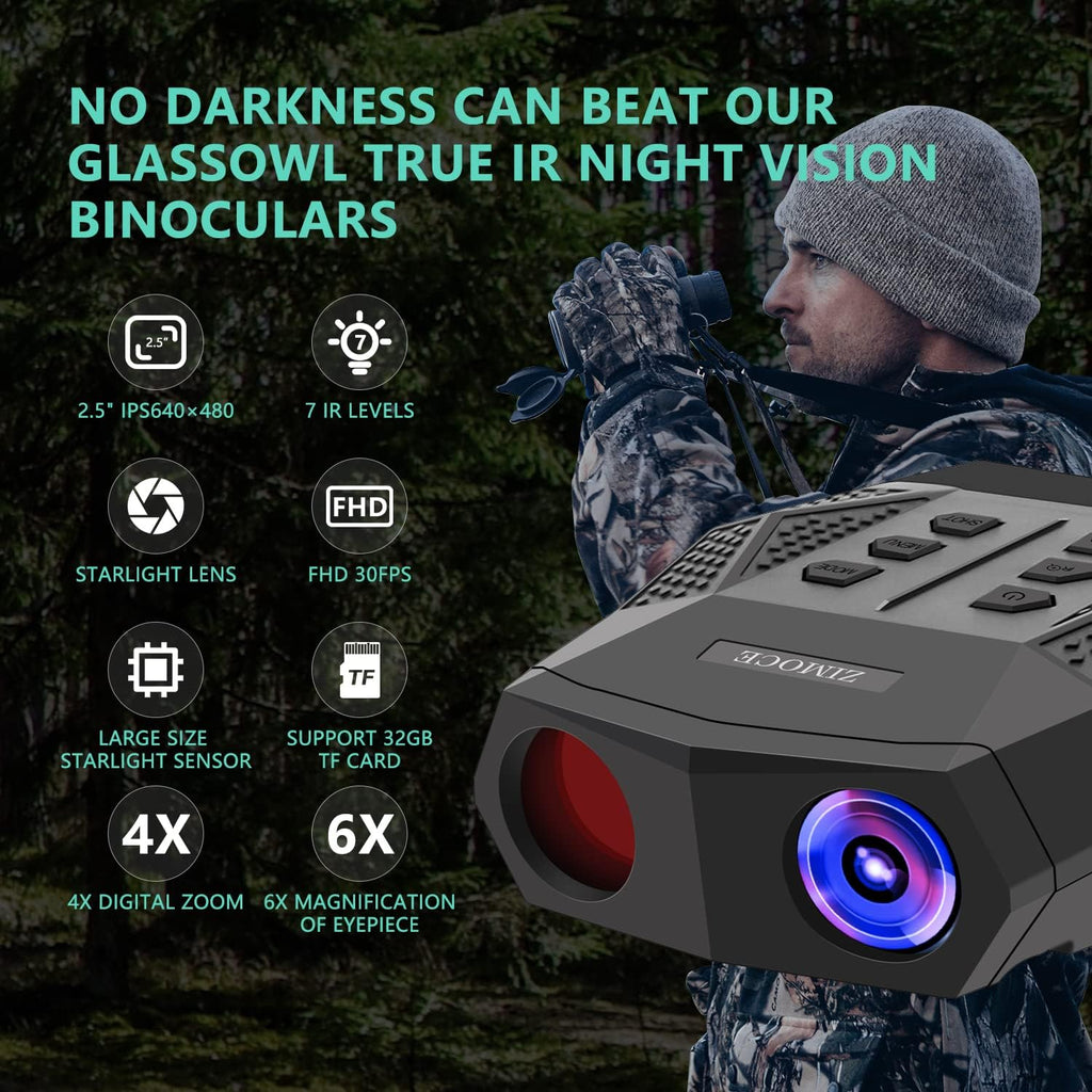 1080P Digital Night Vision Binoculars 2.5” LCD Screen W5688