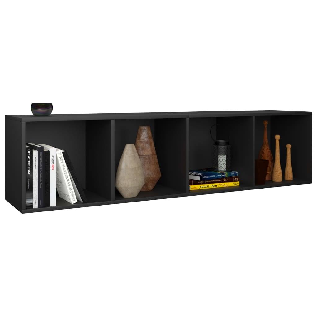 Black Chipboard Book Cabinet TV Cabinet F927050