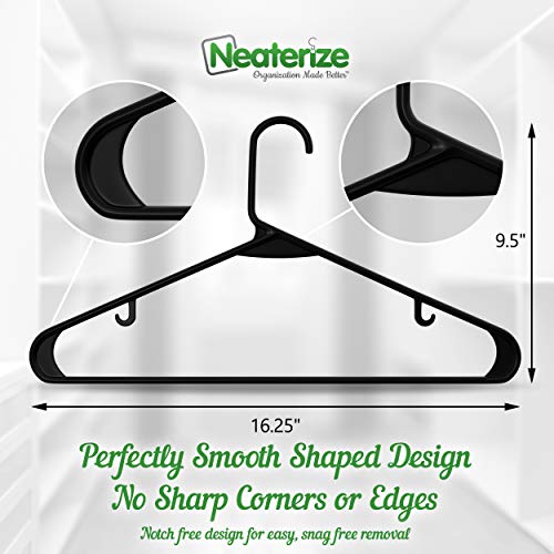 50 Pack White Plastic Clothes Hangers G35326