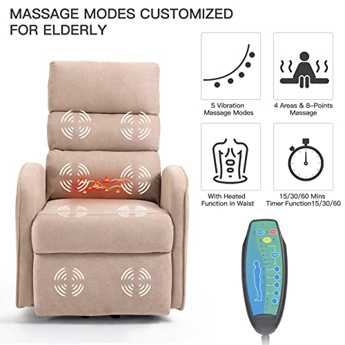 Black PU Leather Power Lift Recliner Chair with Remote Control E202