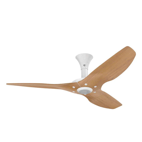 52 Ceiling Fan with Bamboo Blades and White Finish with LED W822