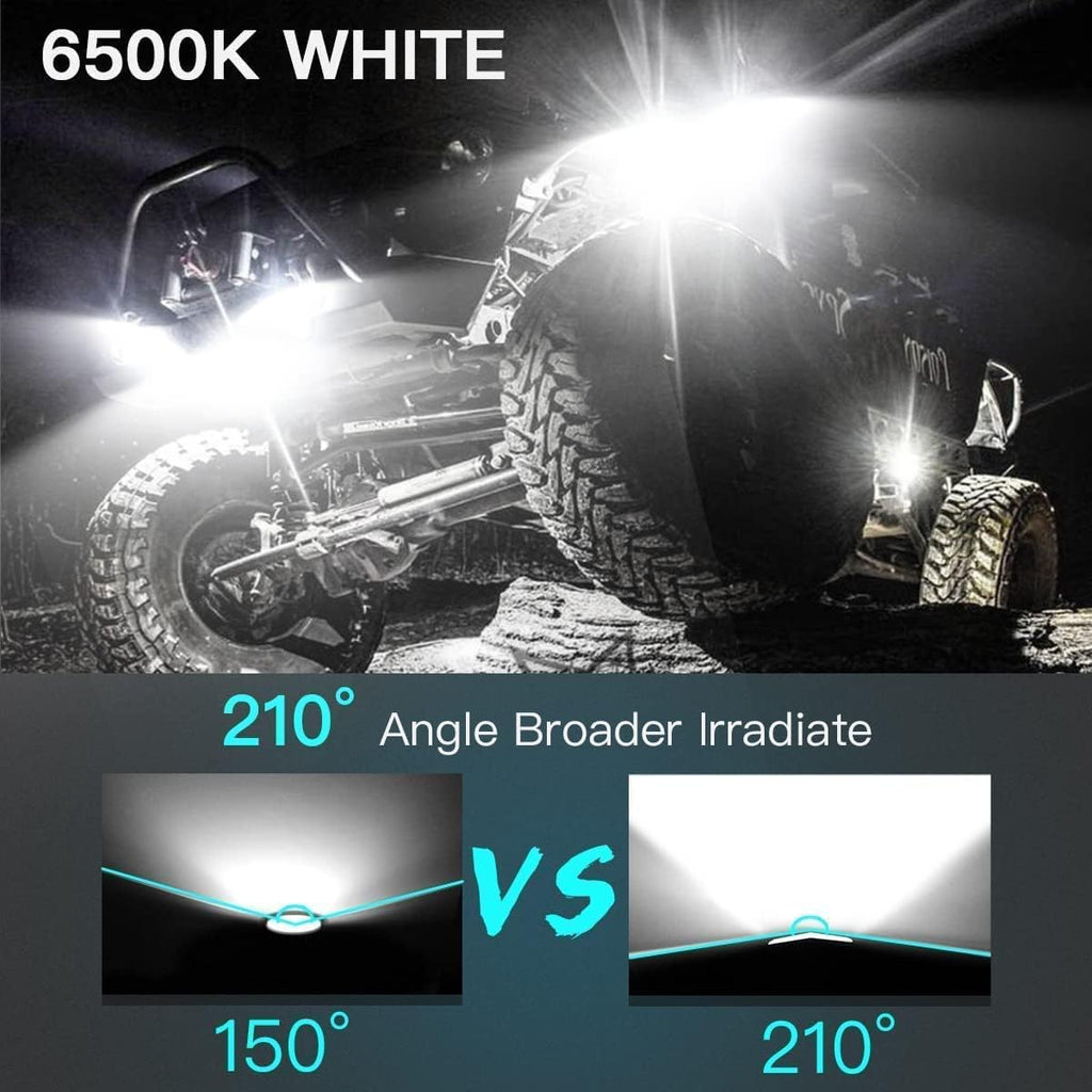 White 20 Pods LED Rock Lights M9593