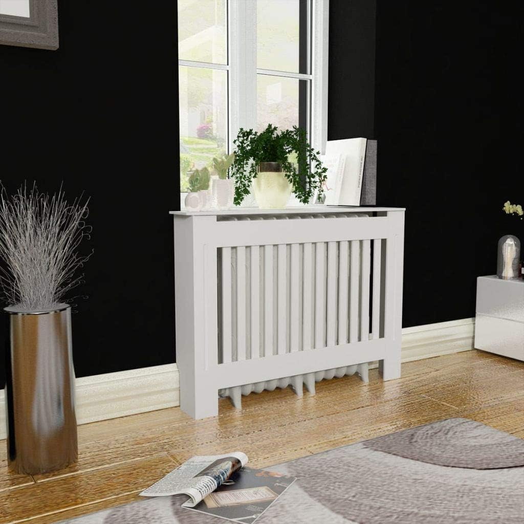 White MDF Radiator Cover Q2424