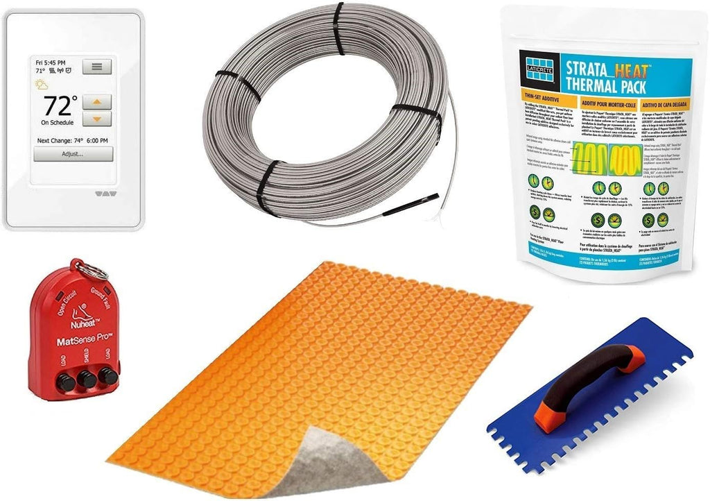 Floor Heating Kit with Touchscreen Thermostat C948596