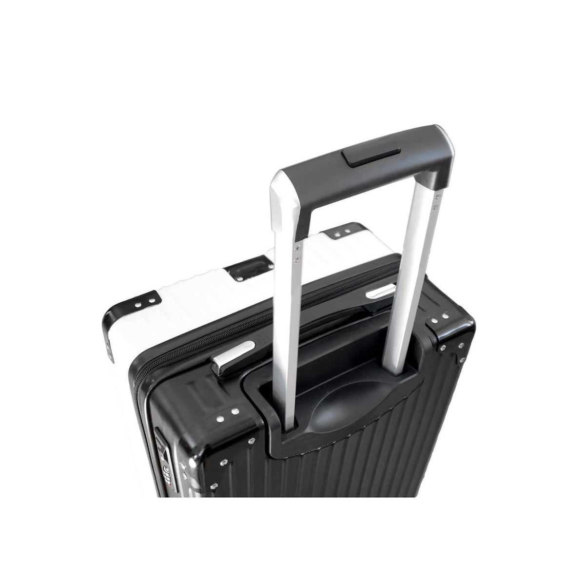 White Carry on Suitcase O18201