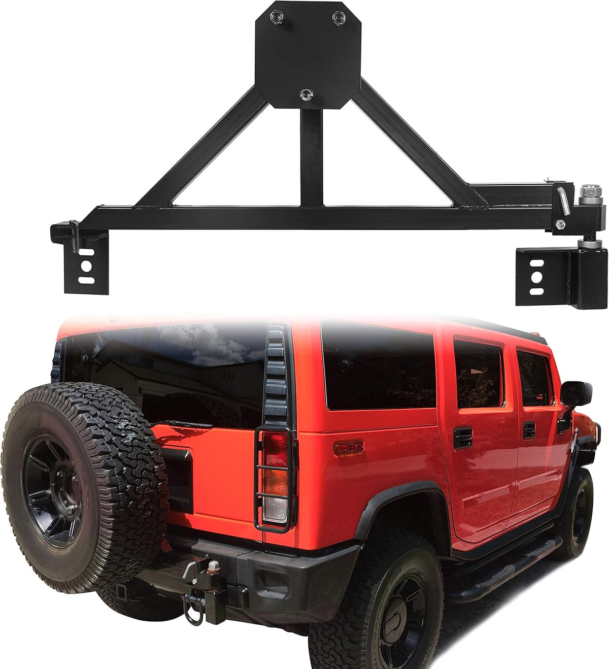 Black Heavy Duty Tire Carrier Mount K38064
