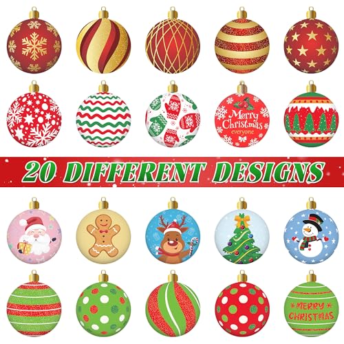 2000 Pcs Christmas Ornament Roll Stickers V3197