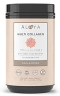 Multi Collagen Powder Type I II III V X Hydrolyzed Collagen Peptides Protein Powder Supplement with MSM + GC Unflavored 40 Servings E542750