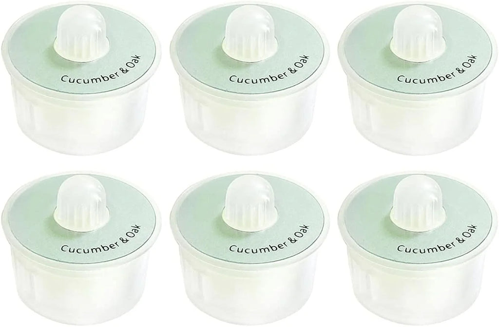 6 Pcs Fragrance Capsule Air Freshener Replacement, Cucumber & Oak A182