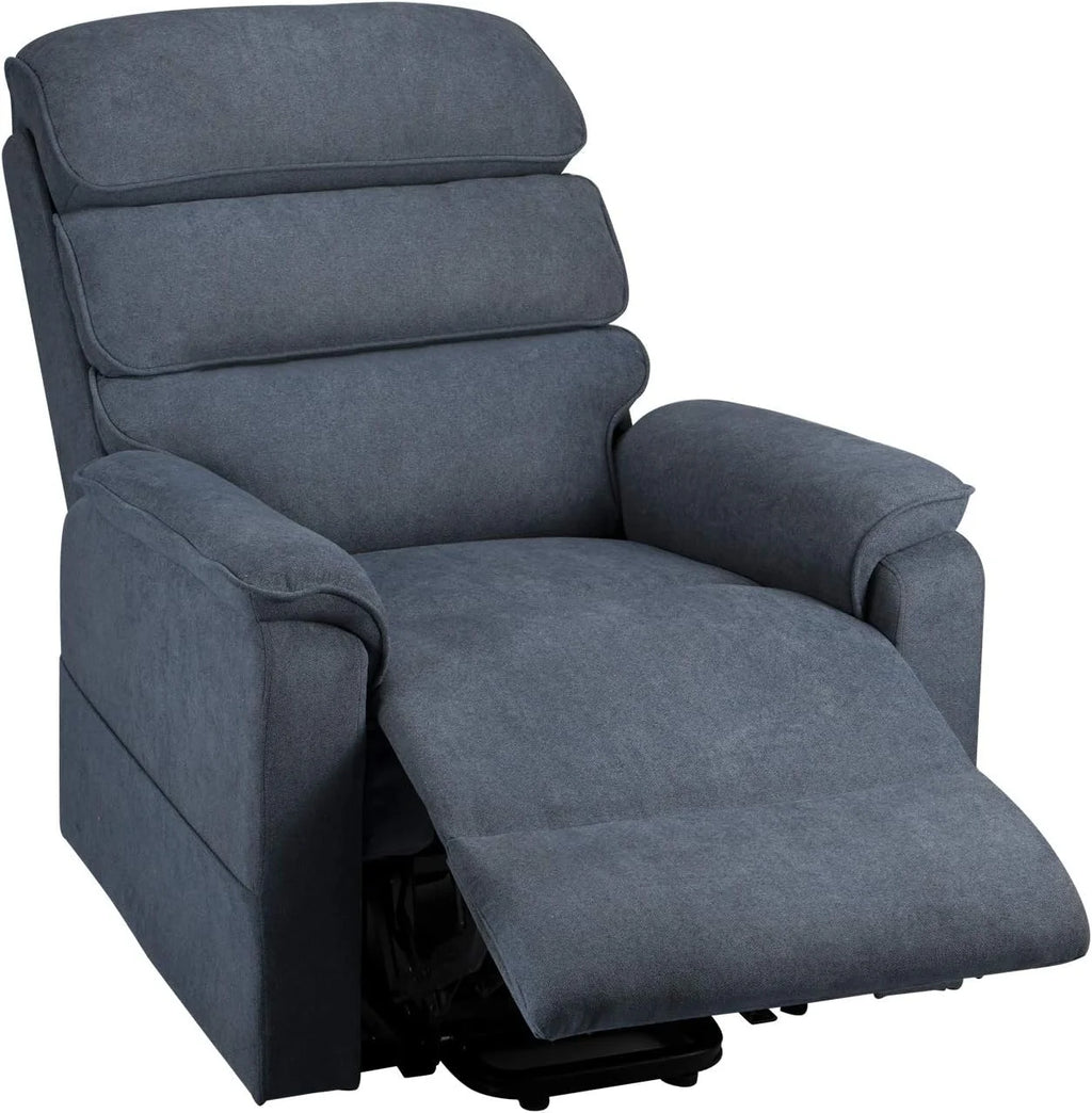 Blue Dual Motor Power Lift Recliner Chair A8098