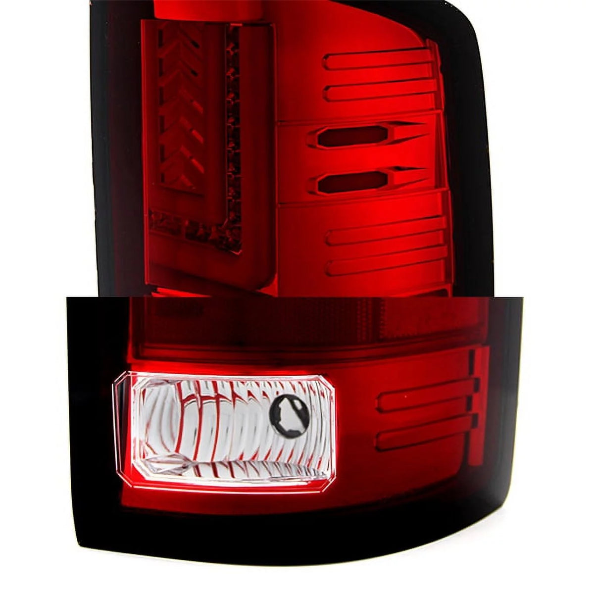For 14-18 Sierra 1500 15-19 Sierra 2500HD 3500HD Pickup Red Clear LED Tail Lights T27069