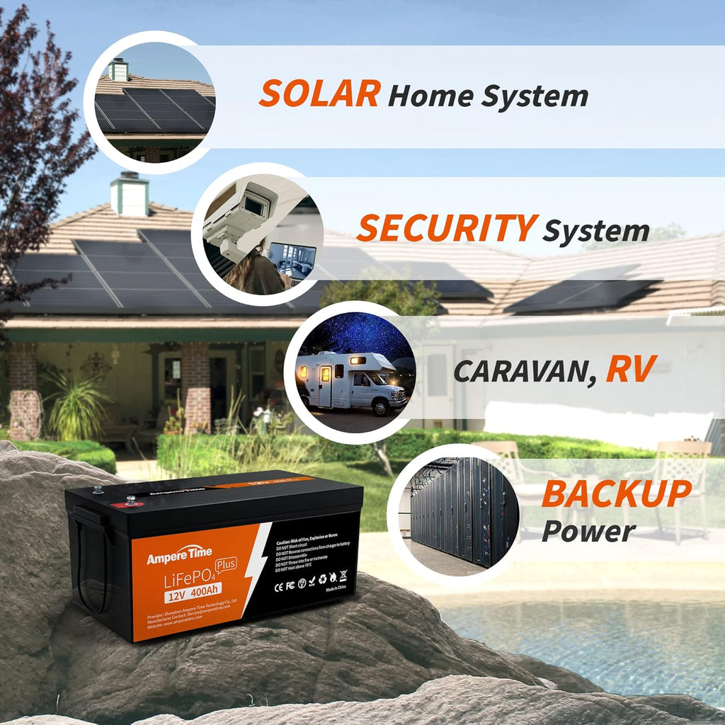 12V 400Ah Deep Cycle LiFePO4 Battery Pack with 250A BMS Q454351