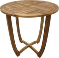 Round Accent Table Teak Finish O5753