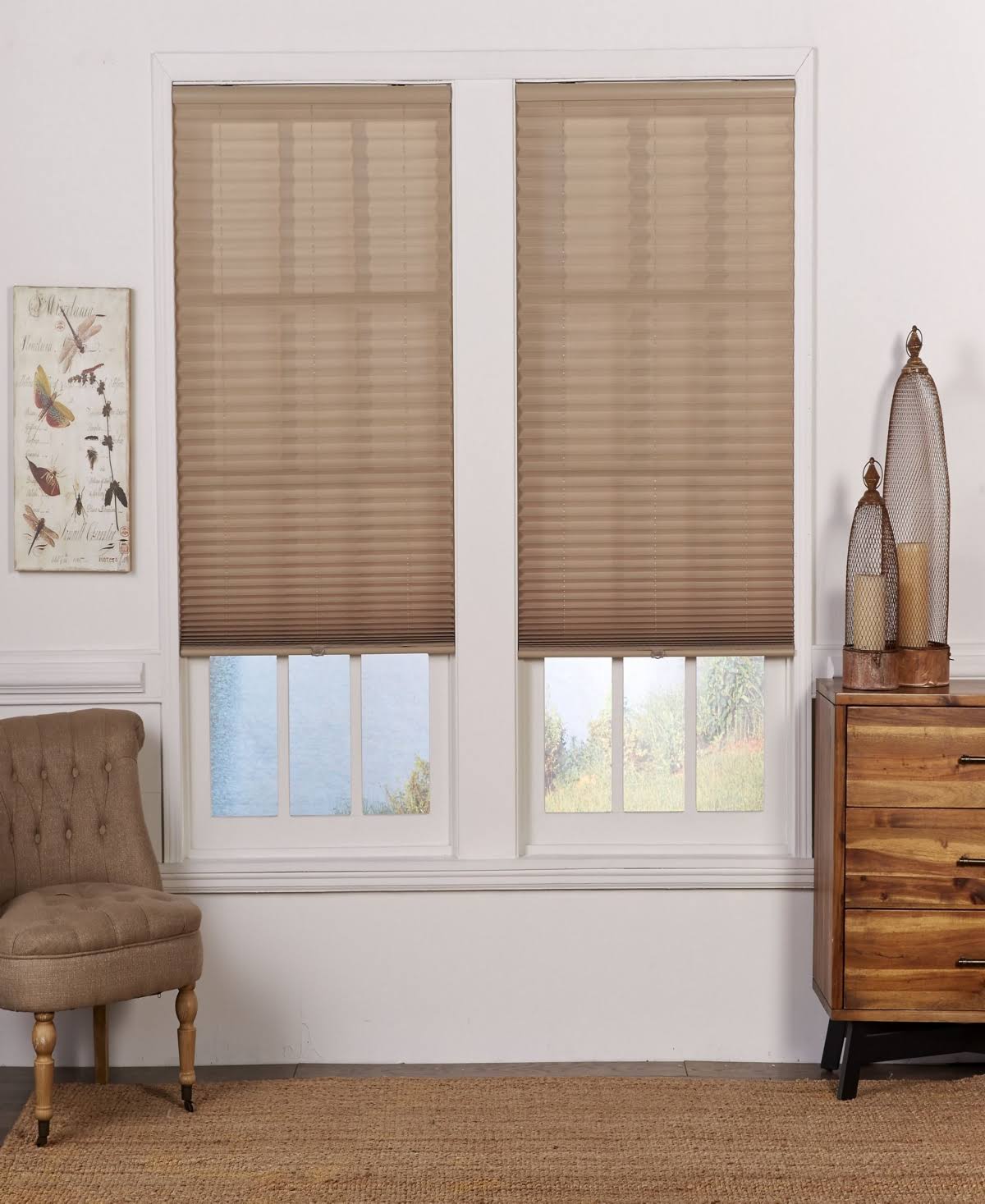 Cordless Light Filtering Pleated Shade 32x72 K429763