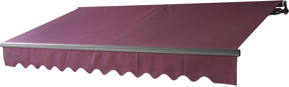 Black Retractable Patio Awning 10 x 8 Feet S10672