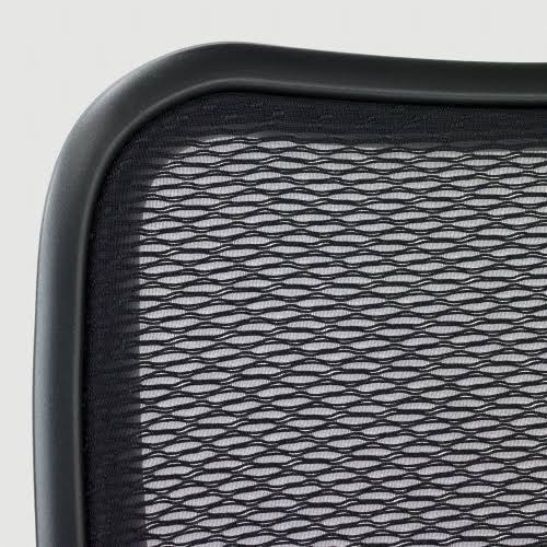 Navy Gold Print Fabric Midback Mesh Chair H240118