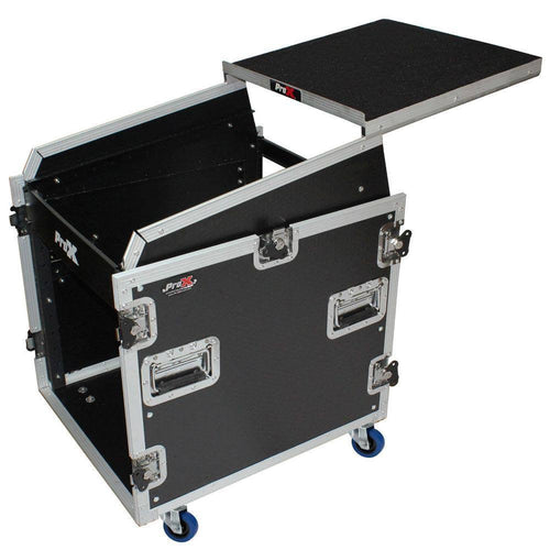 2U Rack 13U Top Mixer DJ Combo Flight Case with Laptop Shelf N861188