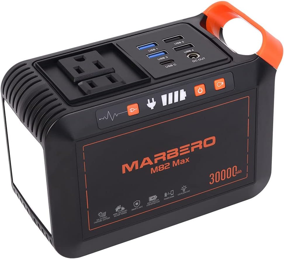 111Wh Portable Power Station 30000mAh Solar Generator K605
