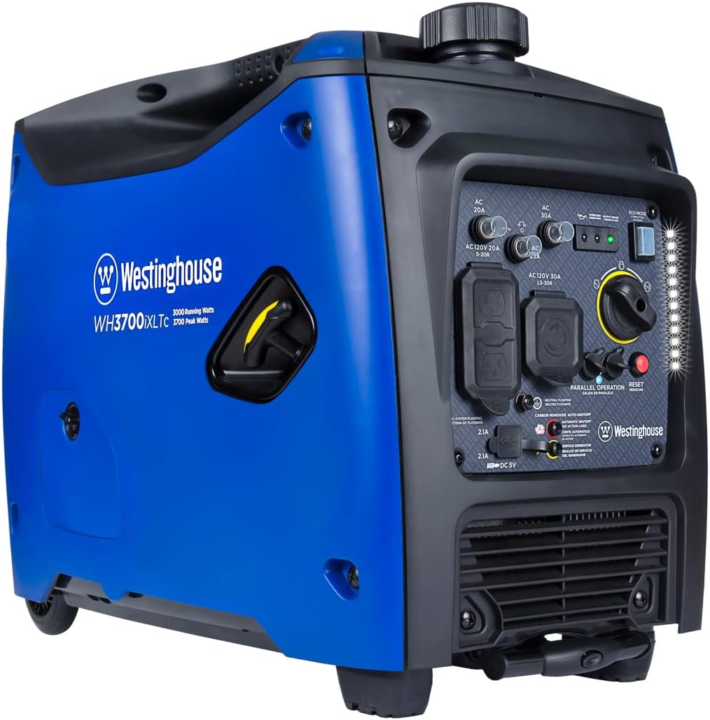 Portable Inverter Generator 4500 Peak Watts Gas Powered Electric Start C982