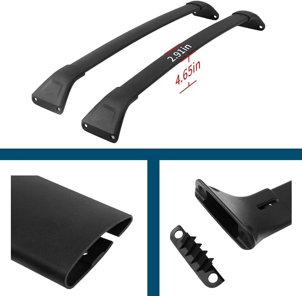 Roof Rail Rack & Cross Bar All Black C988325