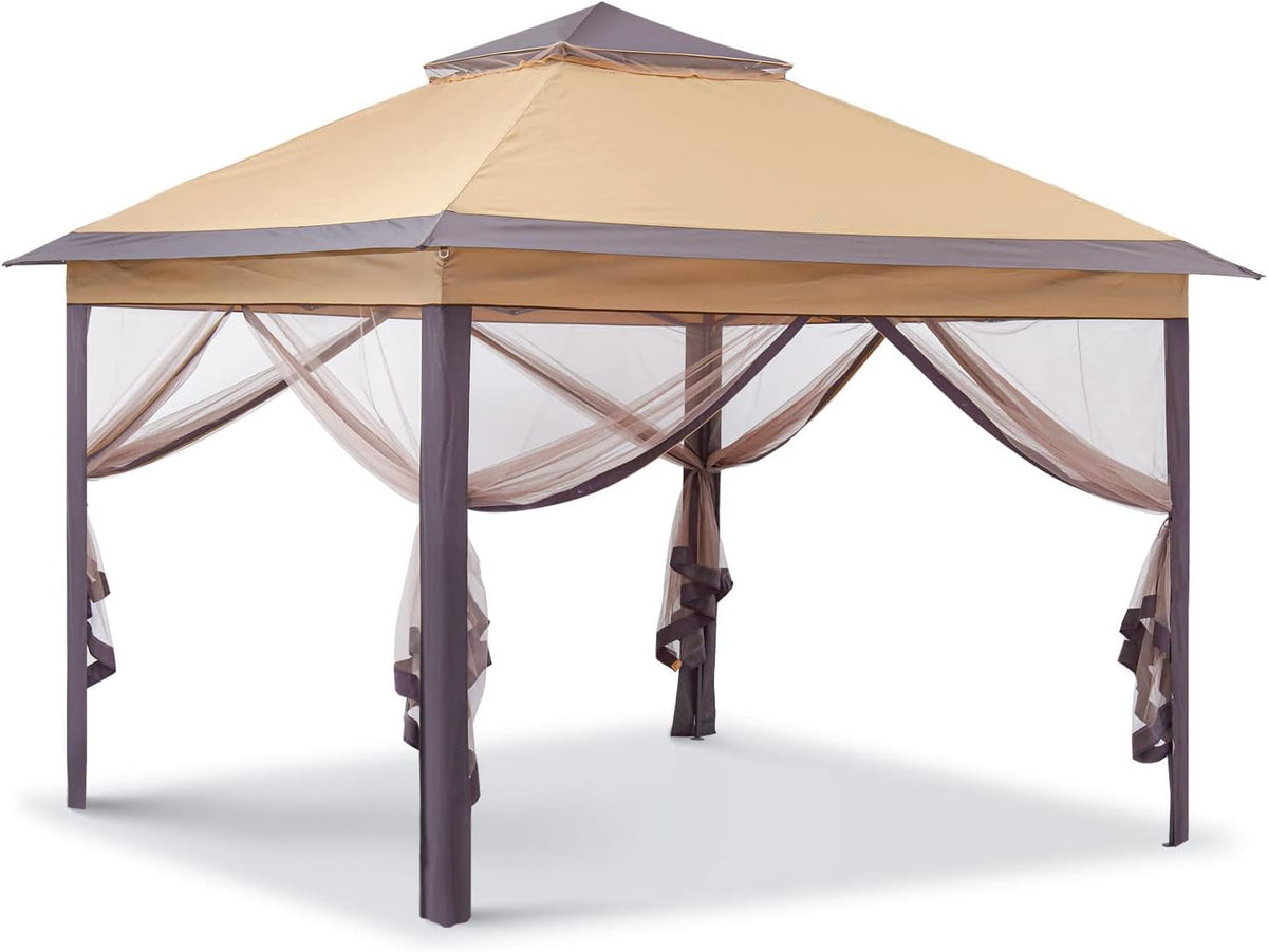 Pop Up Patio Gazebo with Mosquito Netting J4096