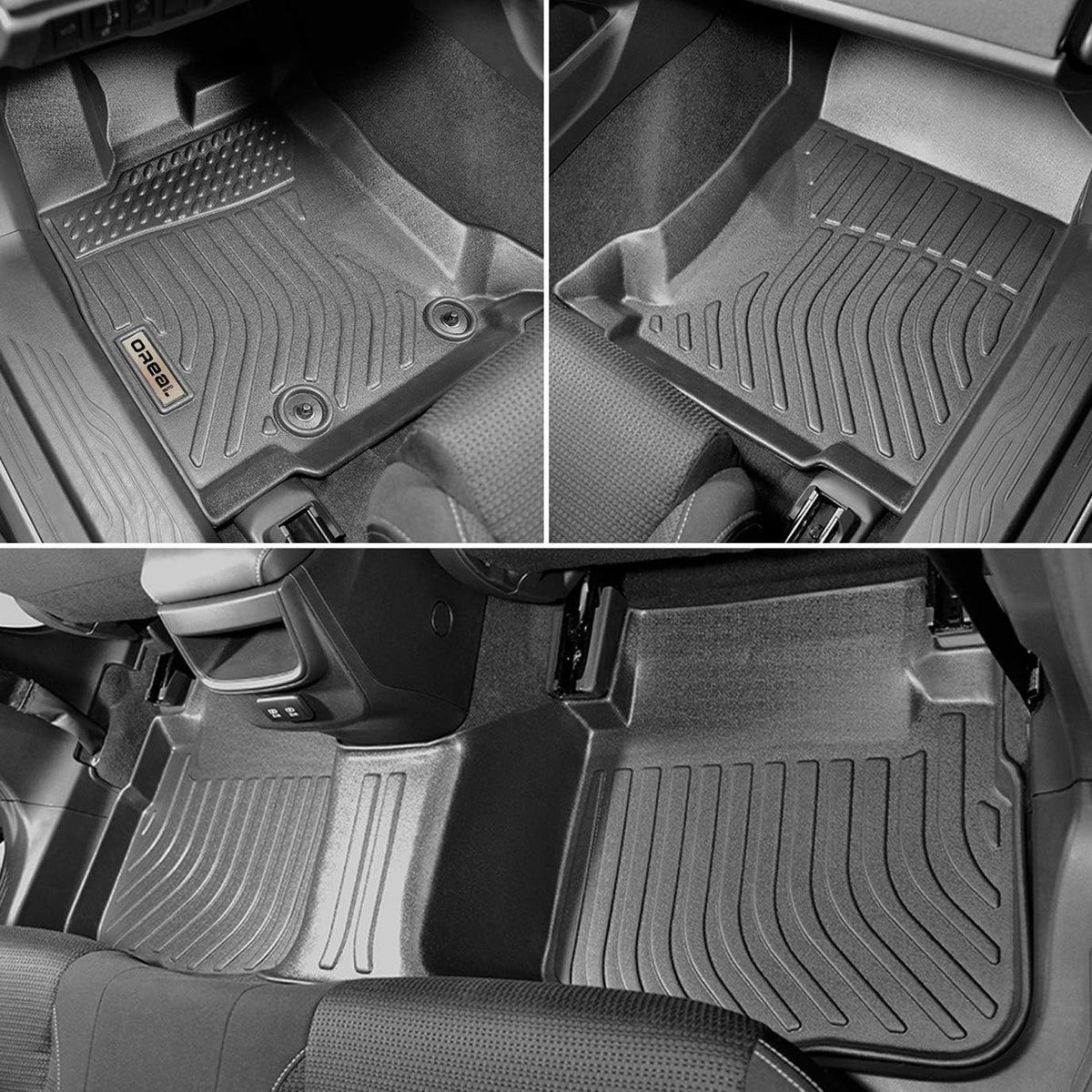 Black Floor Mats Liners Carpet S185
