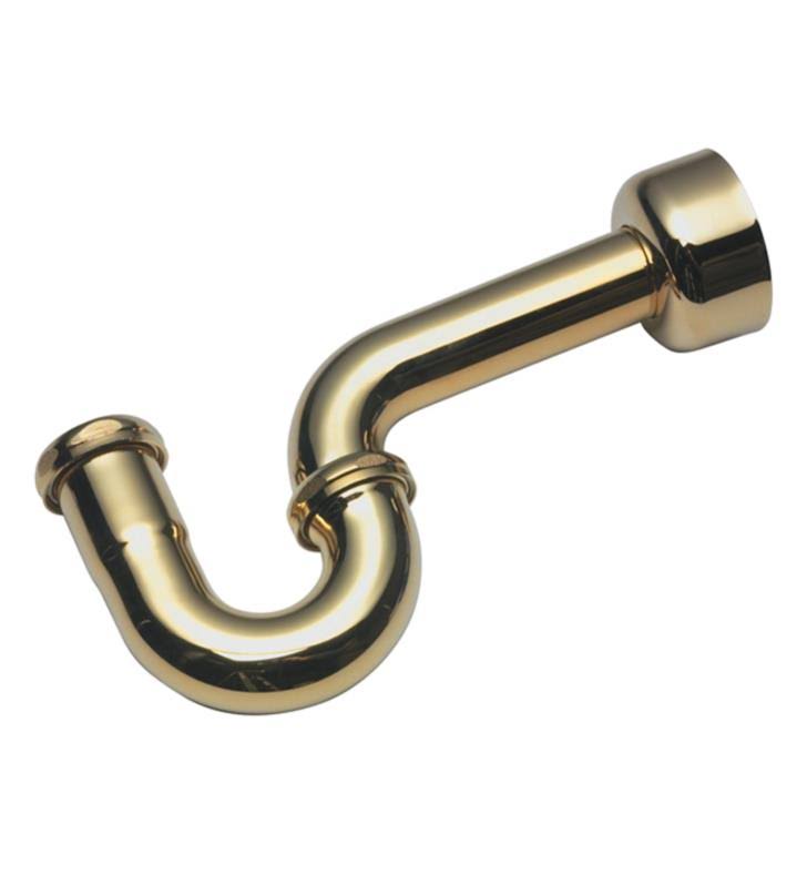 1-1/2x22 P-Trap Polished Brass Uncoated X923